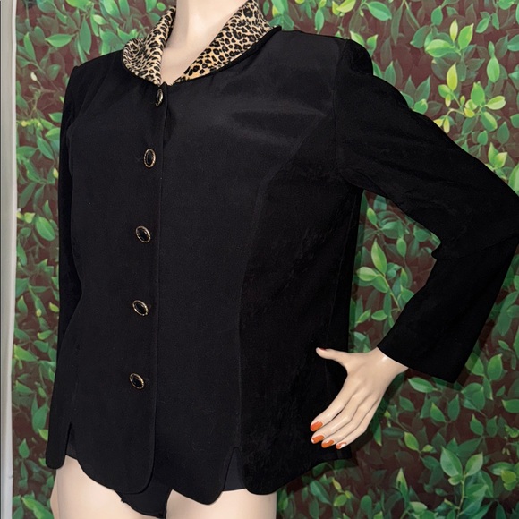 Vintage Suede Jacket Leopard Jacket - Picture 13 of 16